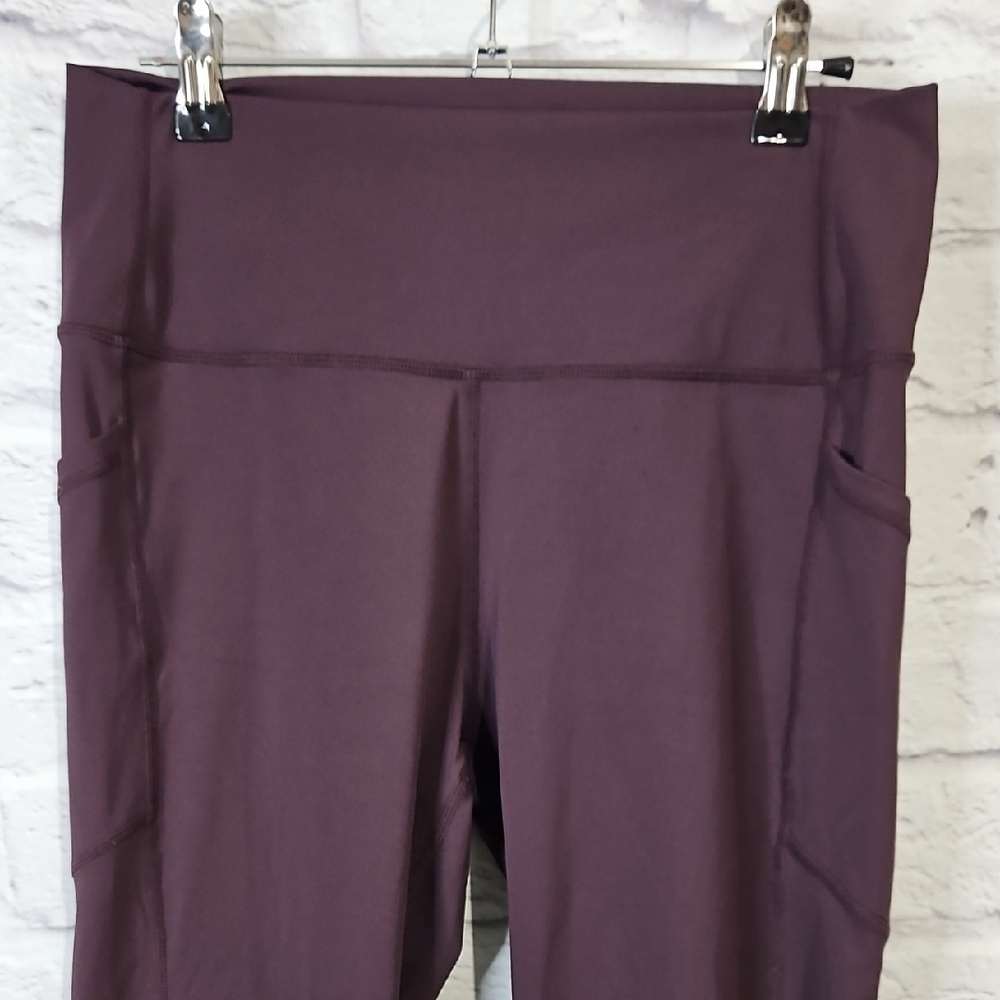 ZYIA Women's Dark Purple Leggings - Picture 2 of 6